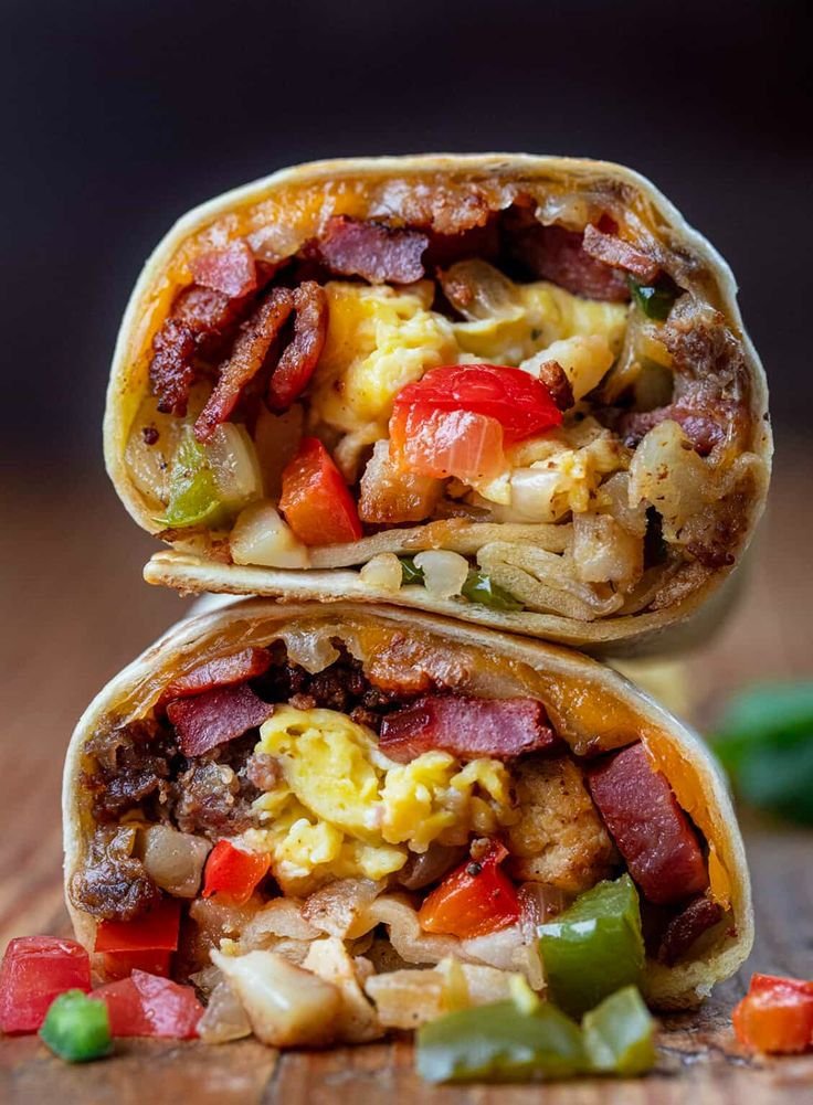 Loaded Breakfast Burrito - Taco Bell, most calorie-dense fast food.