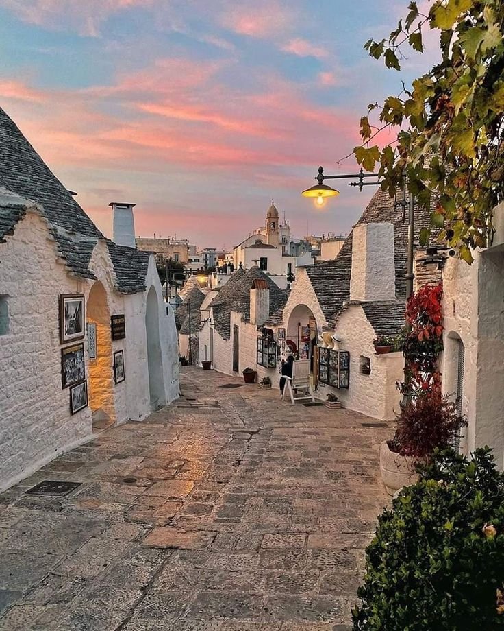 Alberobello, Italy, with its iconic trulli houses.